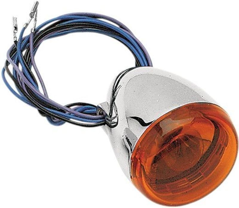 Blinkers fram Chris Products Amber 5/8" 16mm krom