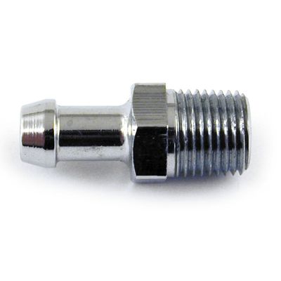 Nippel oljeslang MCS NPT 1/8 3/16" rak krom