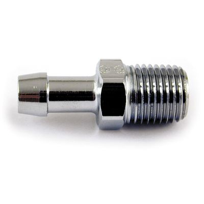 Nippel oljeslang MCS NPT 1/4" 5/16 rak krom