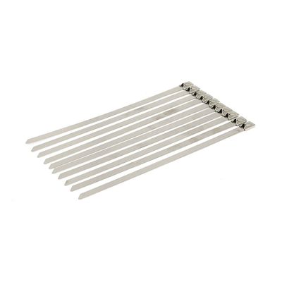 Buntband MCS 8" lång (10-pack) klar rostfri