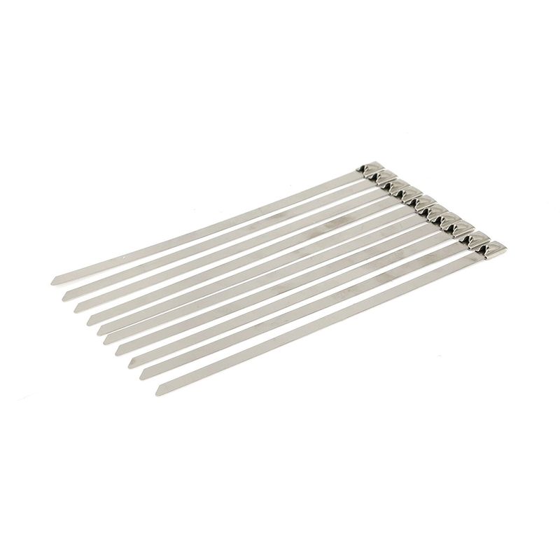 Buntband MCS 8" lång (10-pack) klar rostfri