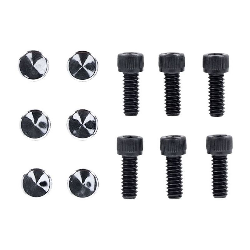 Skruvkåpssats MCS Smoothtopps krom XL Sportster 04-22