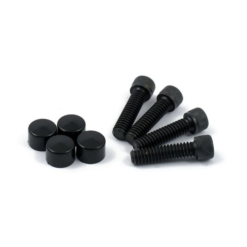 Skruvsats kåpa MCS Smoothtopps krom Big Twin 96-26
