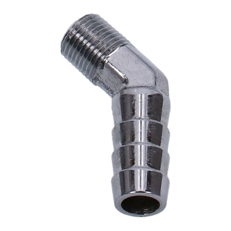 Nippel oljeslang Gardner-Westcott 45 27 NPT 1/8" 3/8" krom
