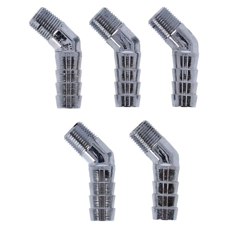 Nippel oljeslang Gardner-Westcott 45 27 NPT 1/8" 3/8" krom