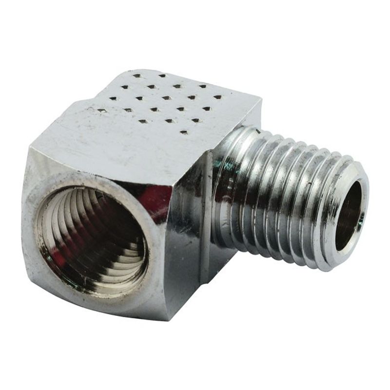 Nippel oljeslang MCS 90 NPT 1/4" krom