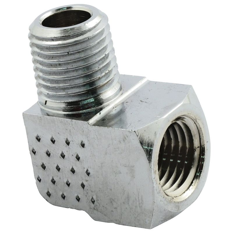 Nippel oljeslang MCS 90 NPT 1/4" krom