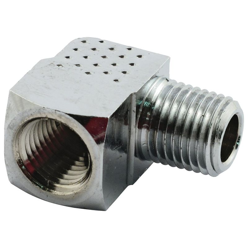 Nippel oljeslang MCS 90 NPT 1/4" krom