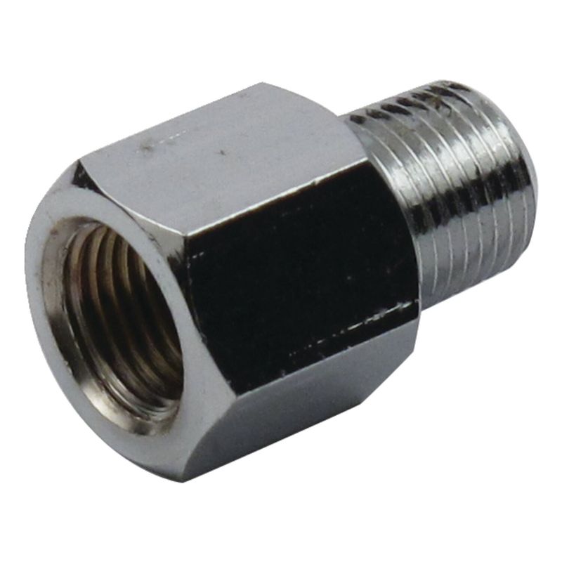 Nippel adapter MCS NPT 1/8" 1/8" rak Big Twin 38-69 krom