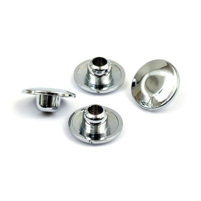 Skruvkåpor svampformade intryckbara insex MCS 5/16" krom (25-pack)