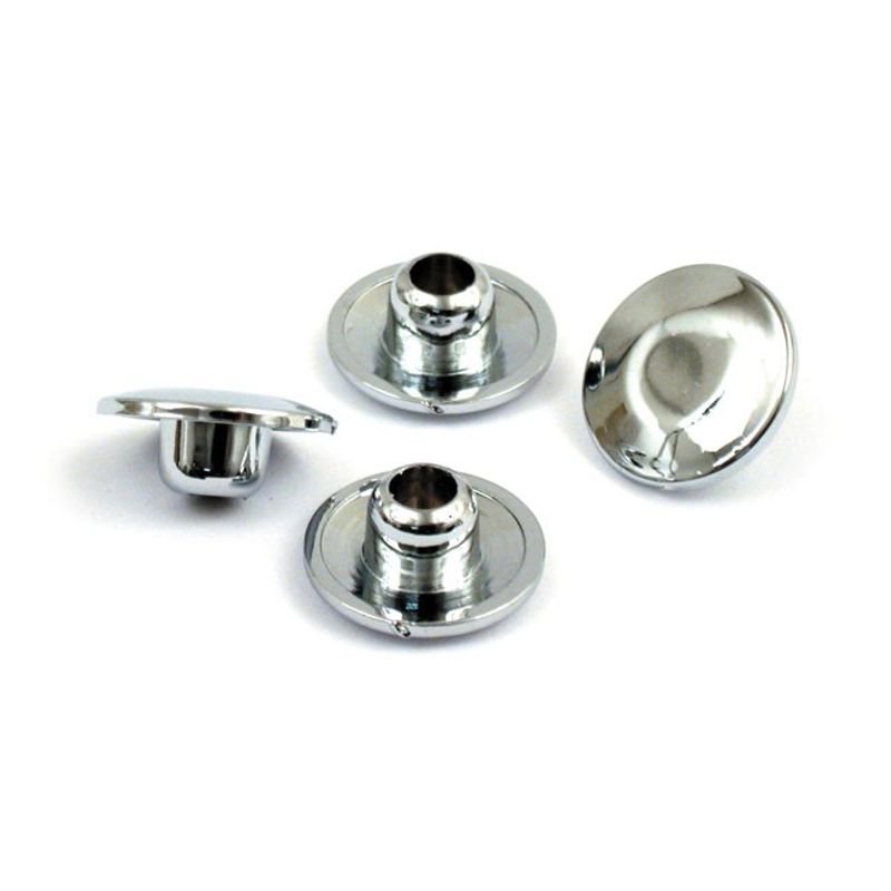 Skruvkåpor svampformade intryckbara insex MCS 5/16" krom (25-pack)