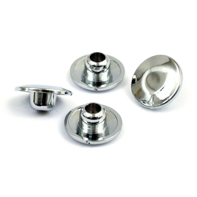 Skruvkåpor svampformade intryckbara insex MCS 5/16" krom (25-pack)