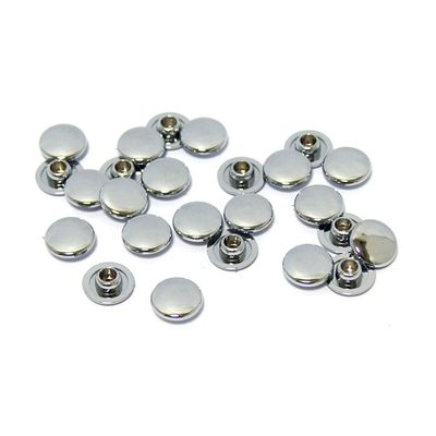 Skruvkåpor svampformade intryckbara insex MCS M8 krom (25-pack)