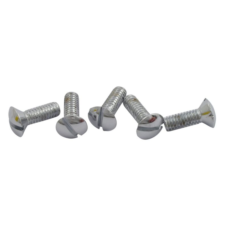 Skruv lock huvudcylinder styre Gardner-Westcott krom alla H-D 72-81 (5-pack)