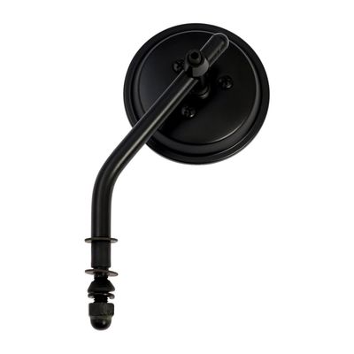 Spegel MCS 3" stål rund kort 65-UP H-D svart