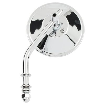 Spegel MCS 3" stål rund kort 65-UP H-D krom
