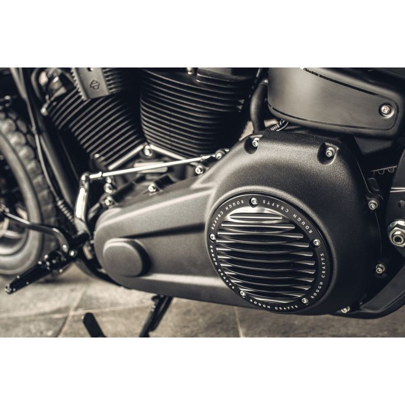 Derbylock Rough Crafts svart Softail 19-26