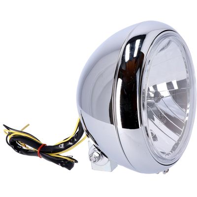 Strålkastare MCS H4 FL 7" klar krom FLST models with 7" headlamps