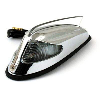 Lampa skärm fram MCS universal krom/klar
