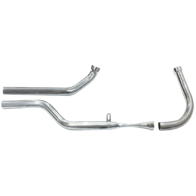 Avgasrör Paughco dubbel krom Early Shovel 66-69