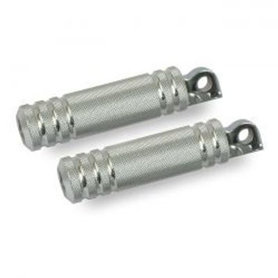 Fotpinnar MCS räfflad aluminium polerad