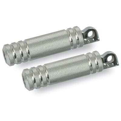 Fotpinnar MCS räfflad aluminium polerad