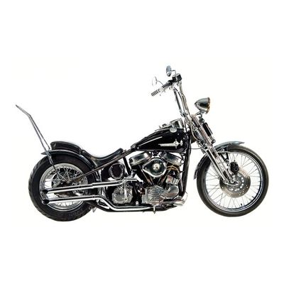 Avgasrör Paughco dubbel krom Early Shovel 66-69