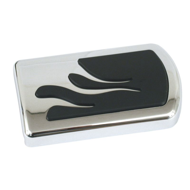 Pedalgummi MCS flame krom FL Softail 86-17