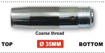 Gaffelrör MCS 35mm 27-1/4" krom