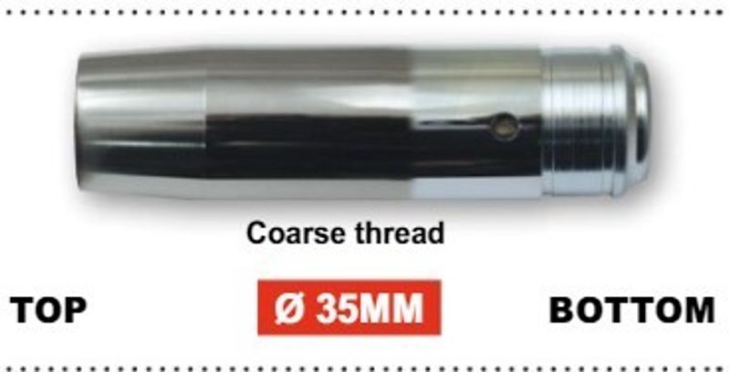 Gaffelrör MCS 35mm 27-1/4" krom