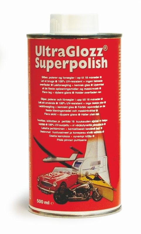 Ultra Glozz Superpolish, lack/metall/glas, 500 ml