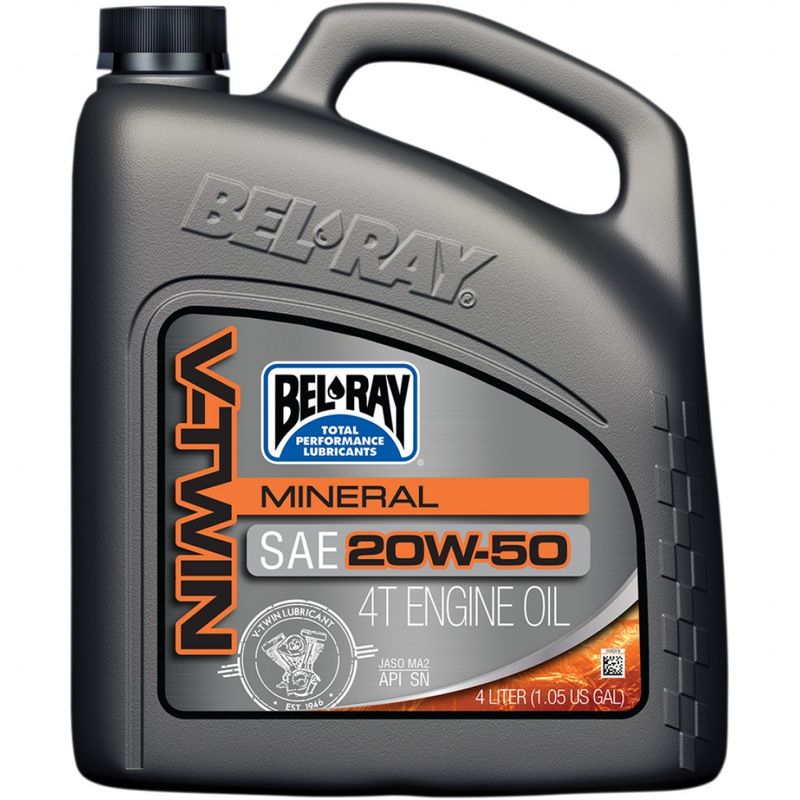 Motorolja Bel-Ray V-Twin mineral 4T 20W-50 4 liter