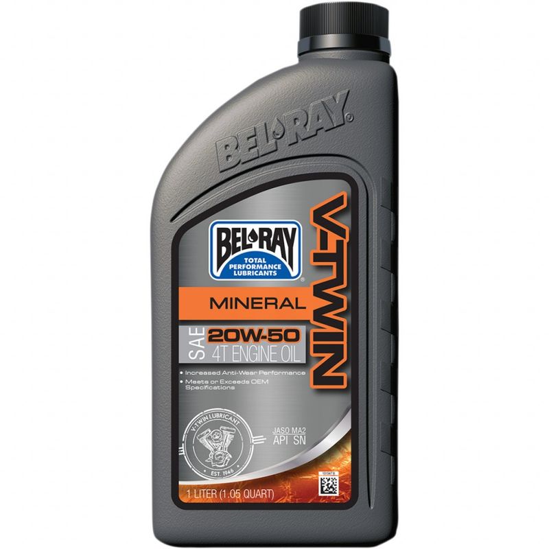 Motorolja Bel-Ray V-Twin mineral 4T 20W-50 1 liter