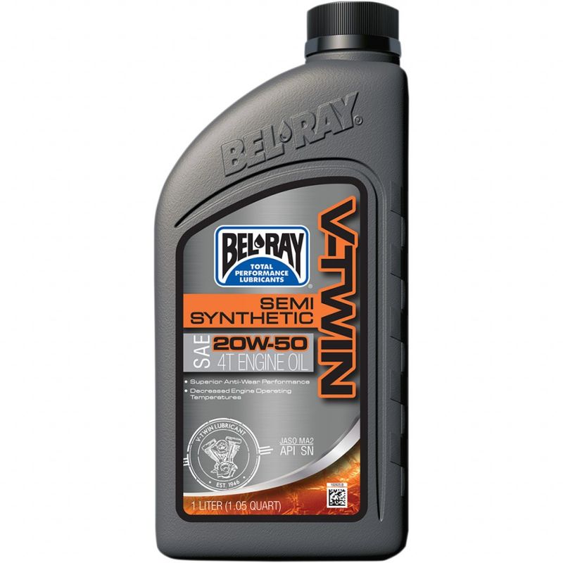 Motorolja Bel-Ray V-Twin semisyntetisk 4T 20W-50 1 liter