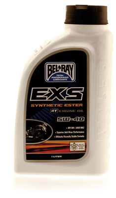 Olja Bel-Ray EXS Delsyntetisk motorolja SAE 5W/40, 1 Liters flaska