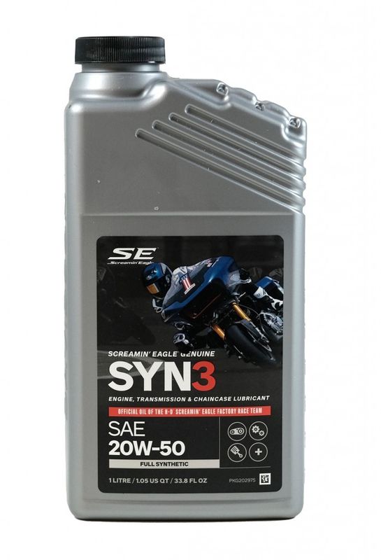Screamin Eagle SYN3 Helsyntetisk Motorolja 15W-50 1L