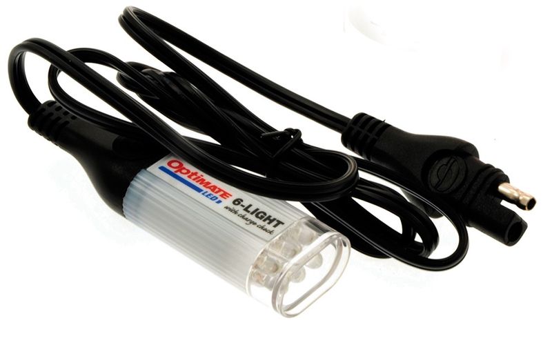 Ficklampa LED OptiMate 12 V batteri-/laddningskontroll SAE-kontakt