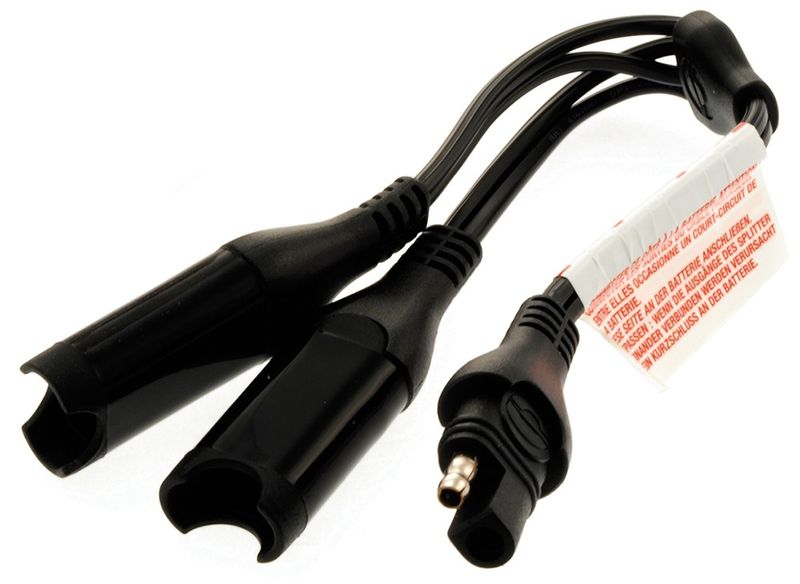Laddkabel batteri Tecmate OptiMate Y-Splitter svart