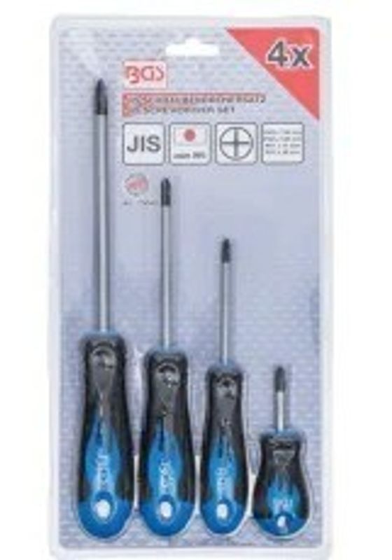Screwdriver set JIS standard 4 pcs. for japanes bikes