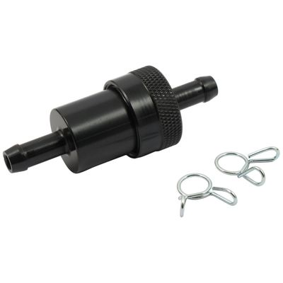 Bränslefilter MCS 5/16" aluminium svart