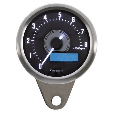 Varvräknare Daytona Velona RPM 60mm 18.000 polerad rostfri