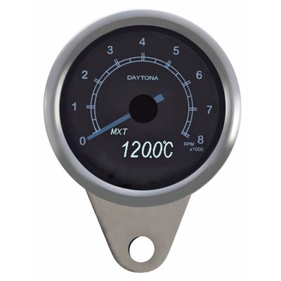 Varvräknare Daytona Velona 8000 RPM 60mm polerad rostfri