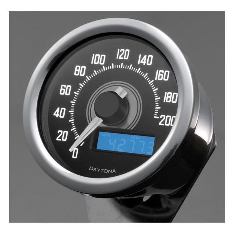 Hastighetsmätare Daytona Velona 200km 60mm rostfri