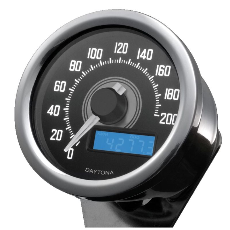 Hastighetsmätare Daytona Velona 200km 60mm rostfri