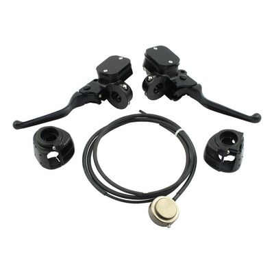 Konverteringssats hydraulkoppling styrreglage MCS svart Softail 96-06