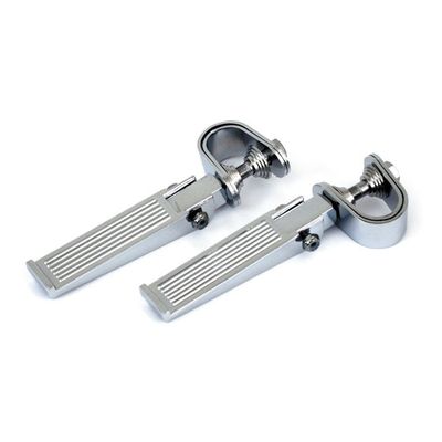 Fotpinne MCS Ribbed krom universal
