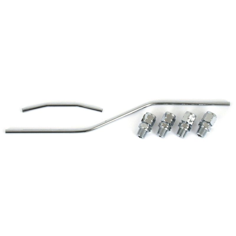 Oljeslangsats ventilkåpa MCS Shovel krom Shovelhead 66-84