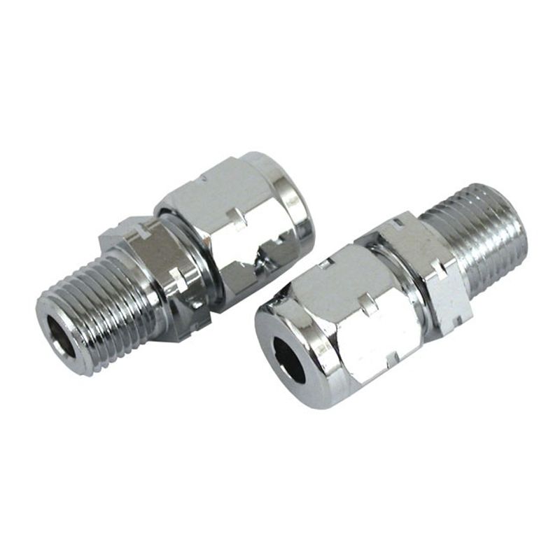 Nippel- och tätningssats oljeledning ventilkåpa MCS Big Twin 66-84 (2-pack)