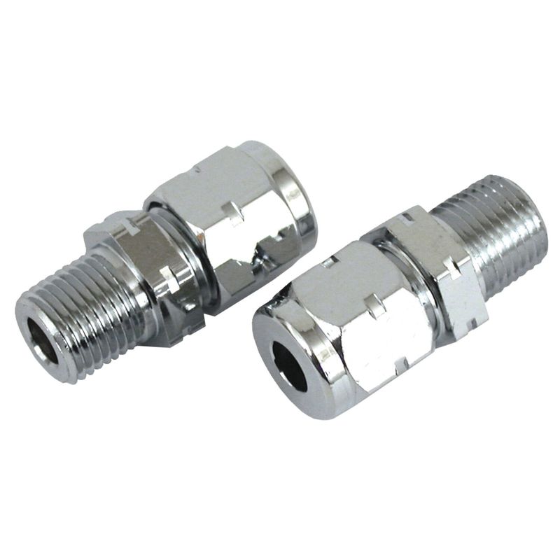 Nippel- och tätningssats oljeledning ventilkåpa MCS Big Twin 66-84 (2-pack)