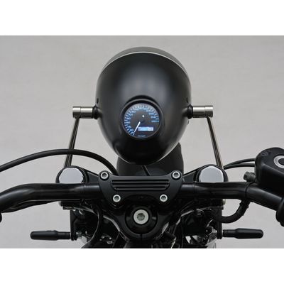 Strålkastare Daytona 5-3/4" svart krom